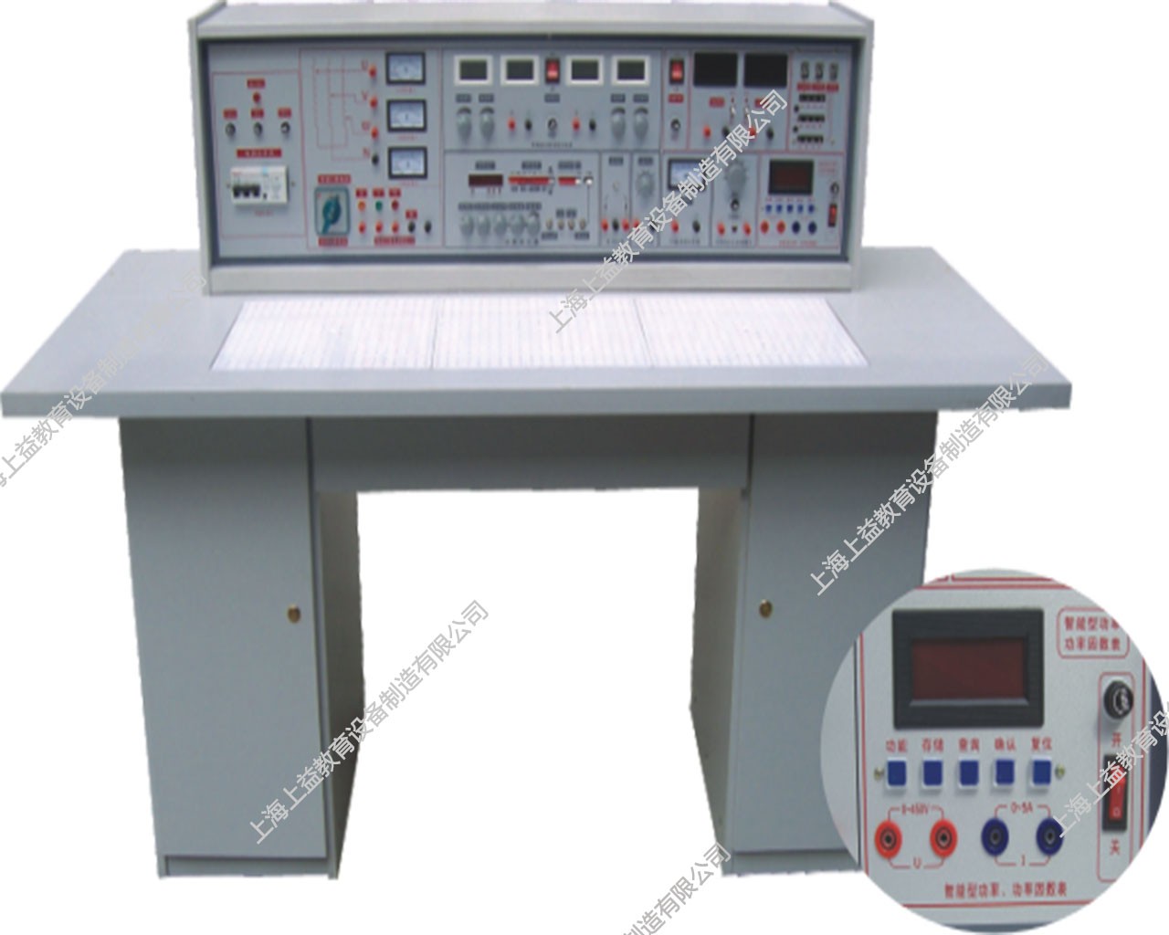 SYBK-535A	電工實(shí)驗(yàn)室成套設(shè)備（帶智能型功率表、功率因數(shù)表）