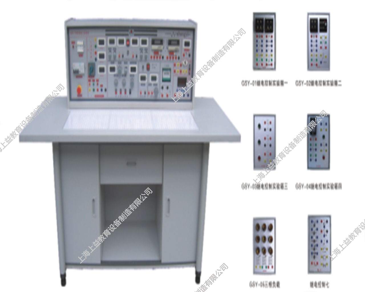 SYGJ-758A	高級電工實(shí)驗(yàn)室成套設(shè)備（帶智能功率表，功率因數(shù)表）